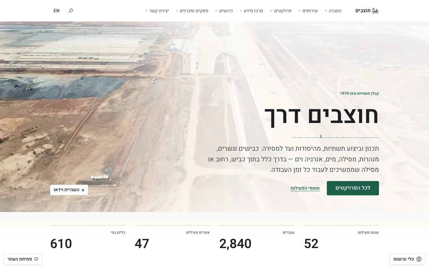 צילום דסקטופ של אתר חוצבים