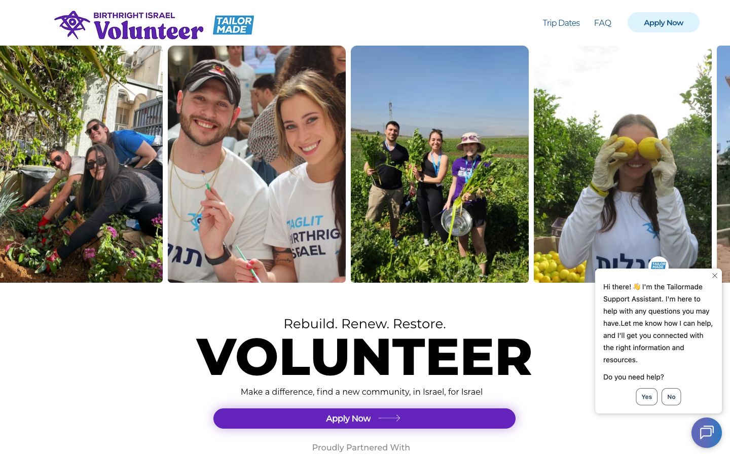 צילום דסקטופ של IsraelTM Volunteer Mission